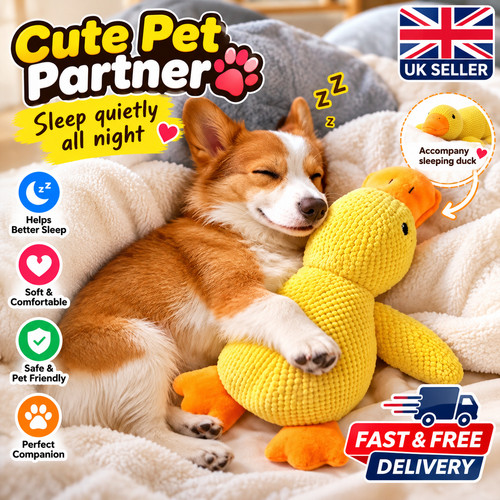 Pet dog chew toys - calming, duck