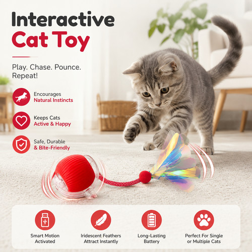 Smart dog cat toy automatic - smart,